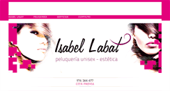 Desktop Screenshot of peluqueriaisabellabat.com