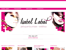 Tablet Screenshot of peluqueriaisabellabat.com